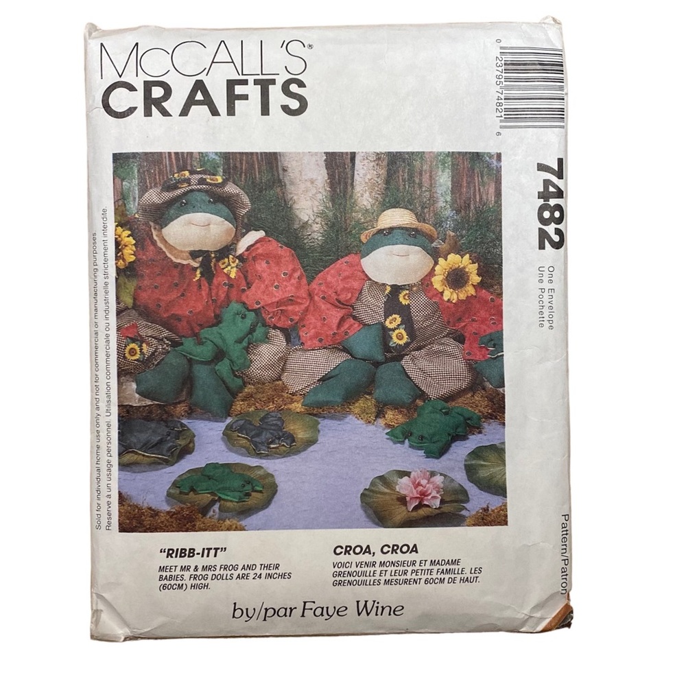 🪡 McCall’s Crafts Sewing Pattern -  7482